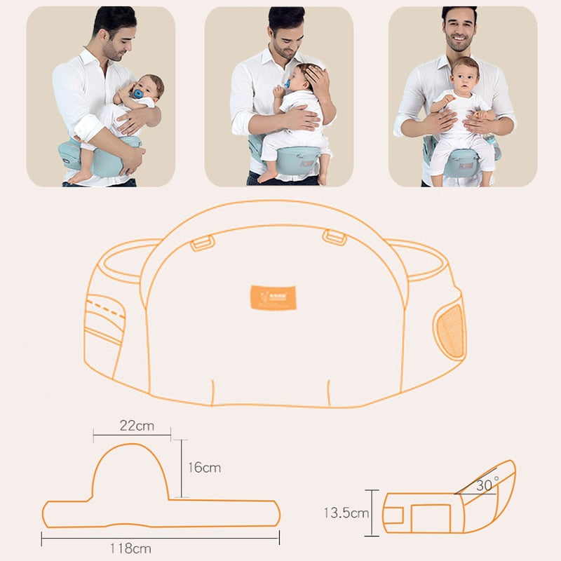 Baby Carrier Cotton Baby Holder Waist Stool Carrier Baby Sling Bebe Hip Carrier Kids Hip Seat Baby Walkers Bag Front Holder Wra